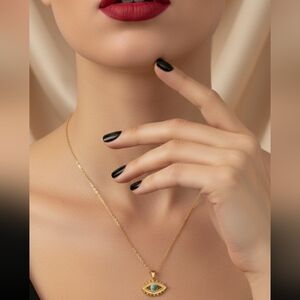 Boho Envy Blue Eye Necklace